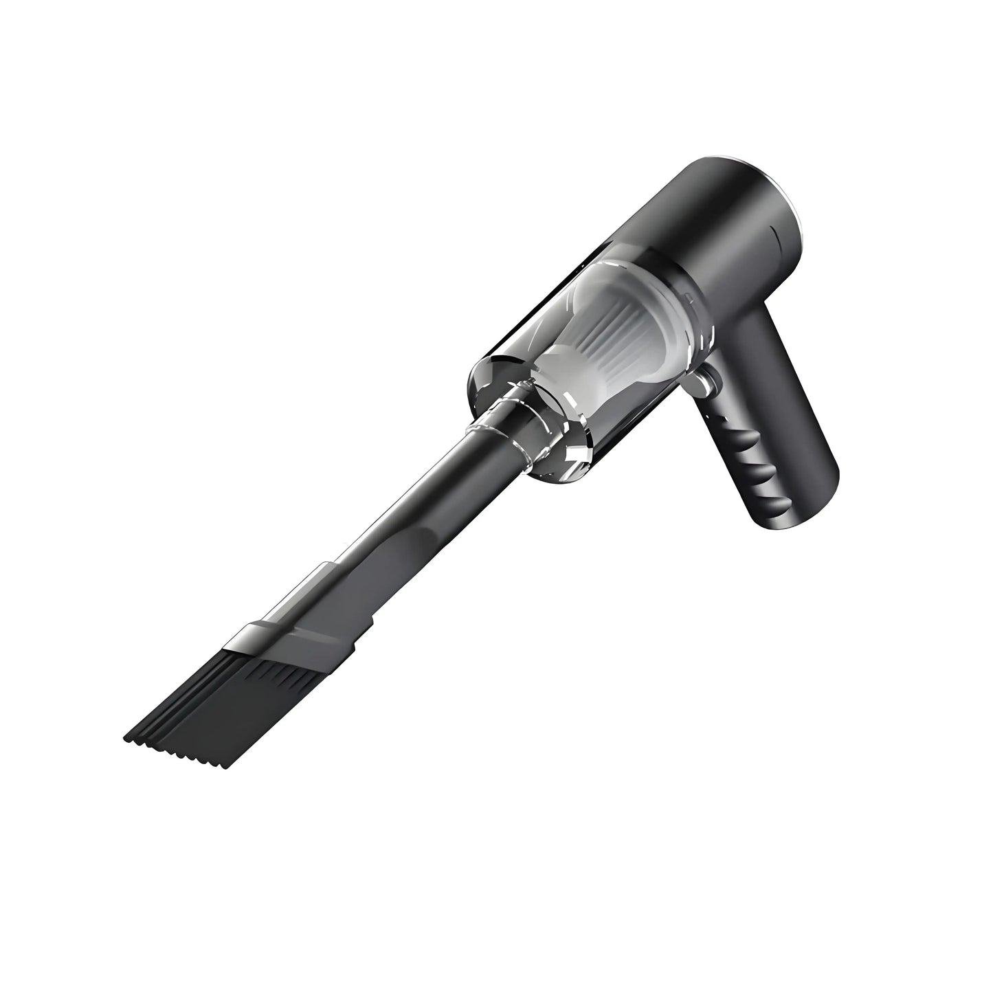 Cordless Compact Car Vacuum Cleaner with Wireless Charging, Dual Suction & Blowing for High-Power Interior Detailing