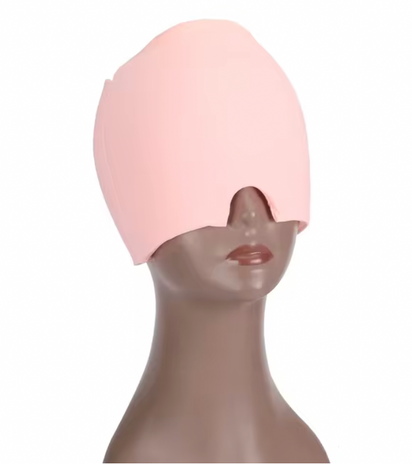 Migraine Gel Cold Ice Head Wrap Pack Headache Relief Hat Compress Face Mask