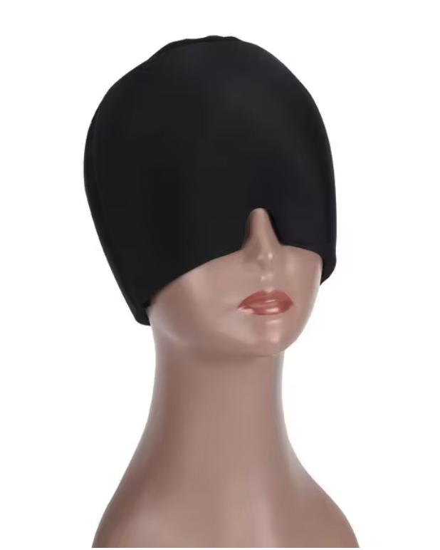 Migraine Gel Cold Ice Head Wrap Pack Headache Relief Hat Compress Face Mask